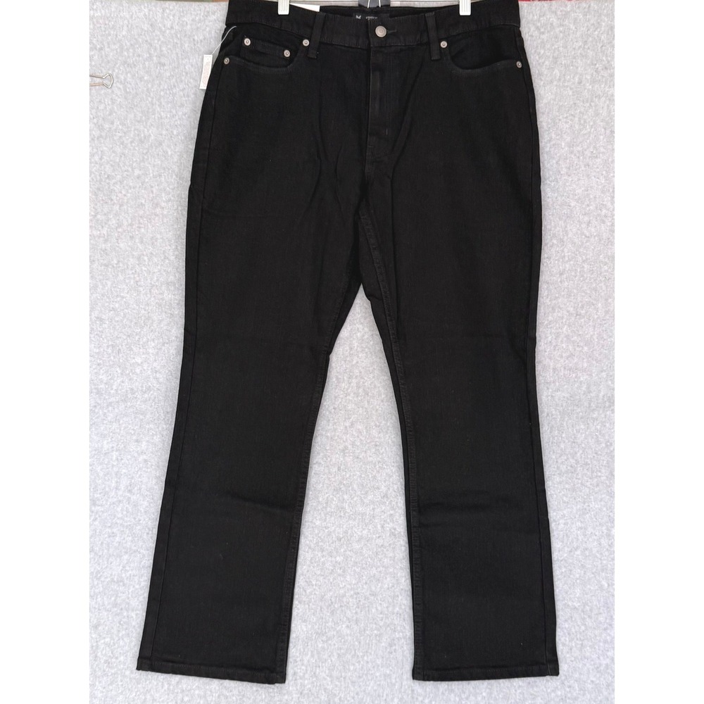 Member's Mark Straight Fit Jeans Men 36x30 Black Premium Stretch Denim 4946